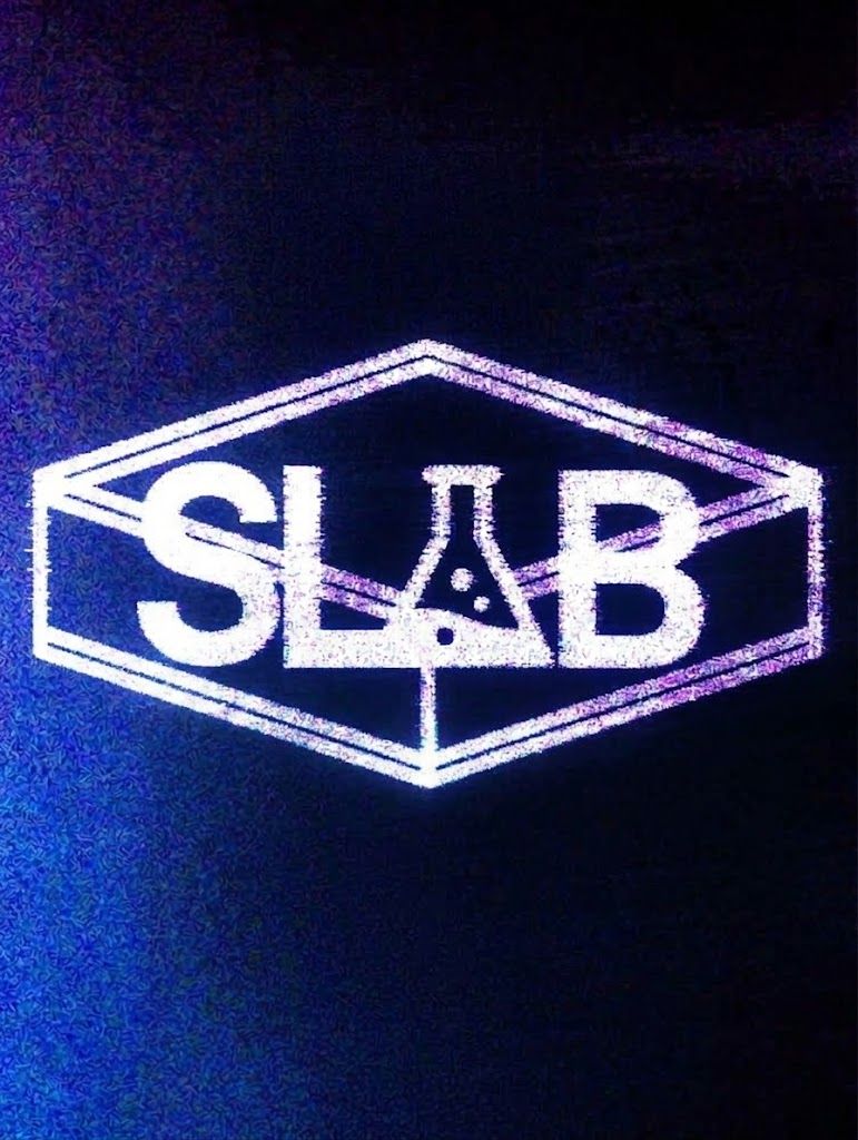 SLAB VHS glow logo